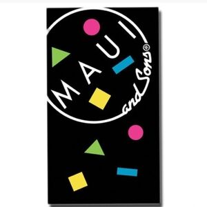 Maui and Sons Cookie Logo Beach Towel